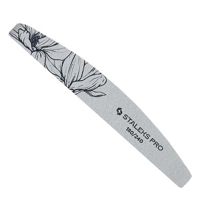 Пилка полумесяц минеральная для ногтей EXPERT 40 180/240 грит 25 шт